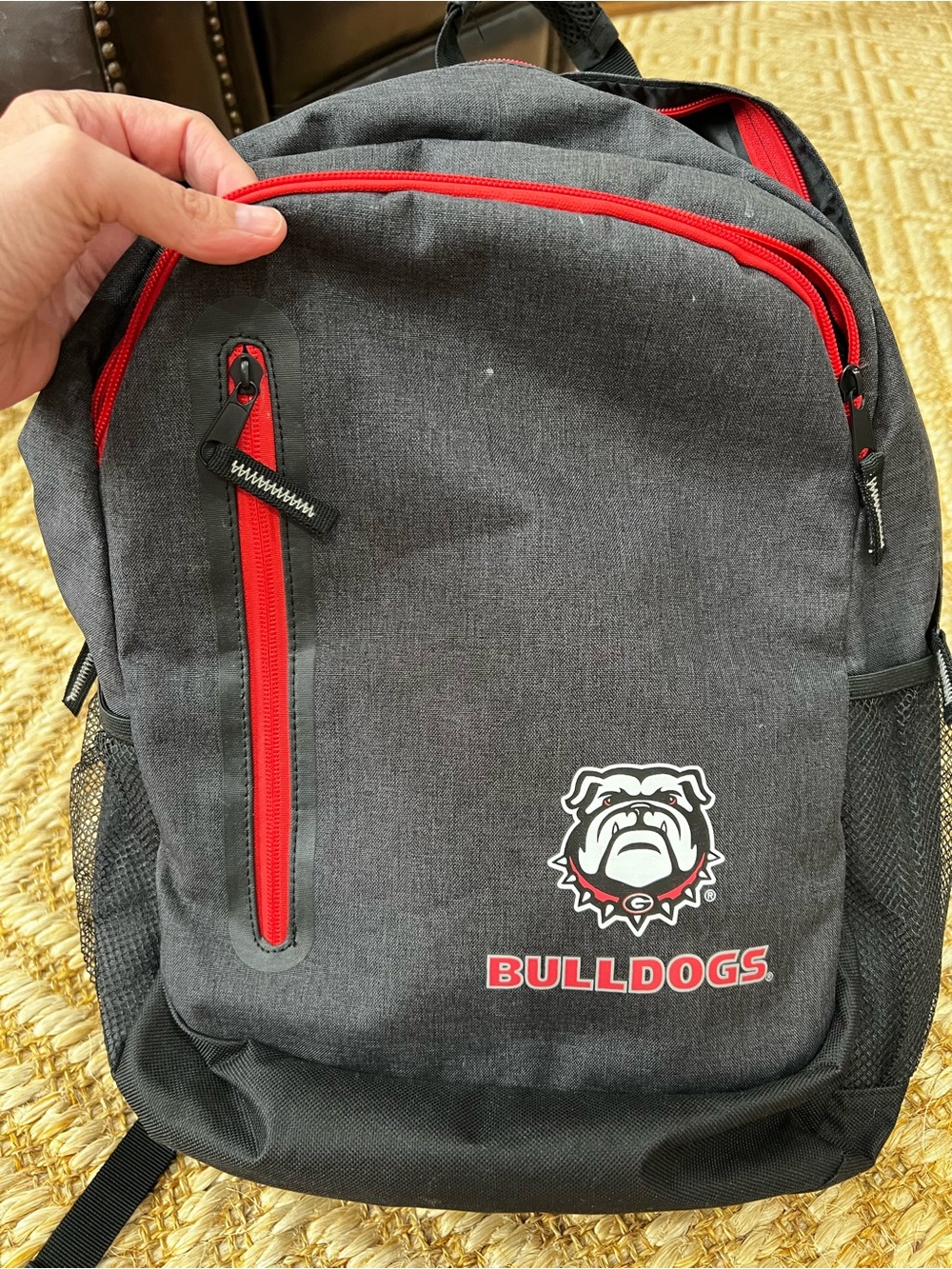 Bulldogs Grey and Red Backpack